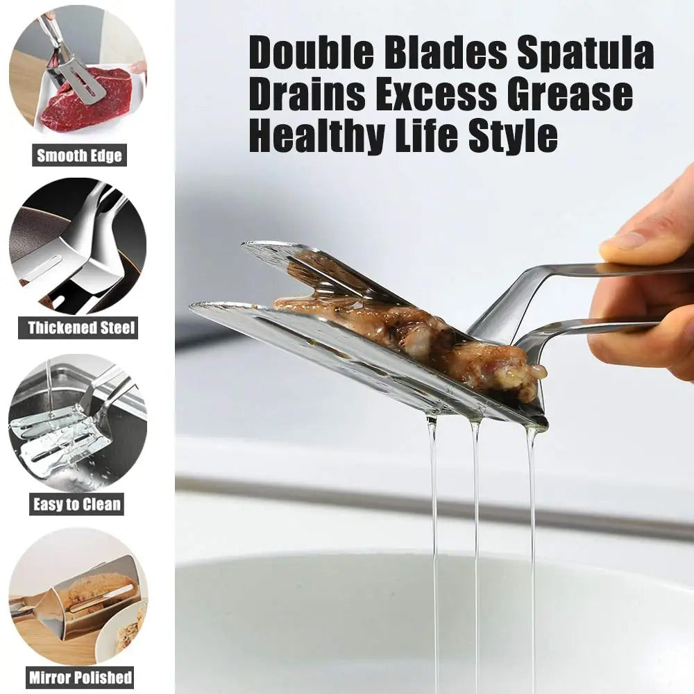 Stainless Steel Steak Tongs ā Multifunctional Cooking Clips for Meat, Fish & Pizza.