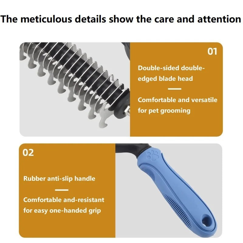 Pet Deshedding Brush Dog Hair Cats Comb Brush for Dog Grooming