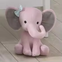 Pink Elephant Stuffed Plush Toy Sleeping Pillow