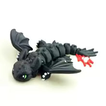 How to Train Your Dragon Action Figure 3D Printed Toothless Night