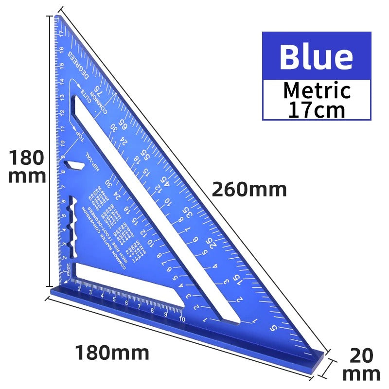7-Inch Aluminum Triangle Ruler – Carpenter Square