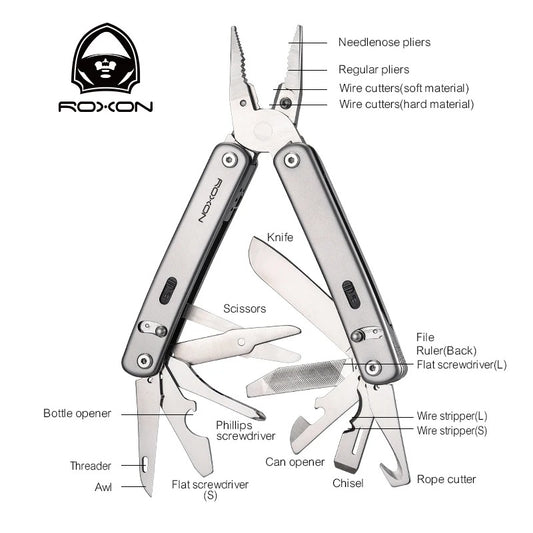 Roxon S804 Flex: Open-Source Modular Multitool for EDC, Hobbies & Outdoors.
