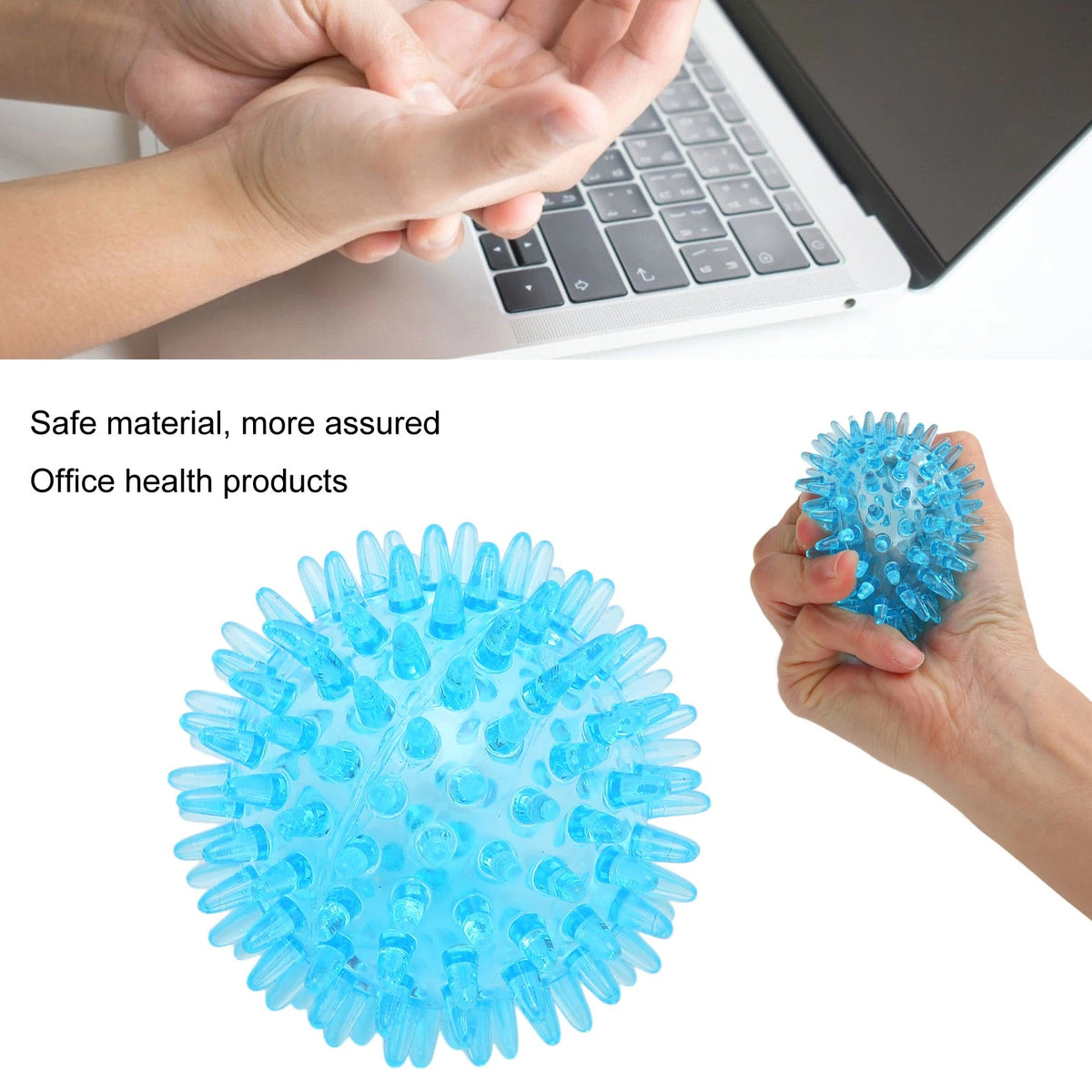 Spiky Ball Hollow Soft Stress Relief Massage Ball for Hand Wrist