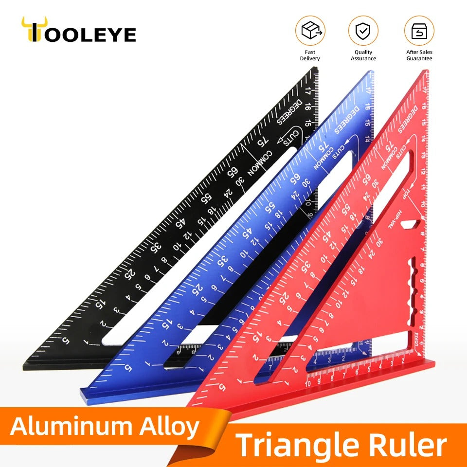 7-Inch Aluminum Triangle Ruler – Carpenter Square