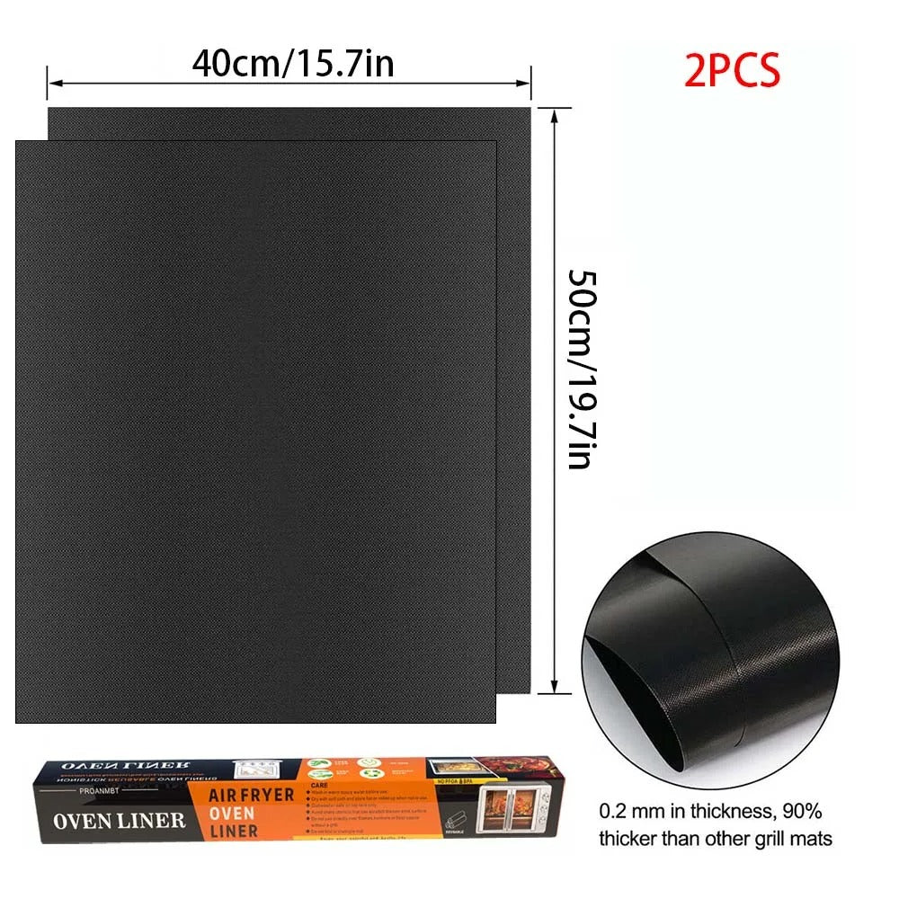 Non-Stick BBQ Grill Mat – Heat-Resistant, Reusable & Easy-Clean.