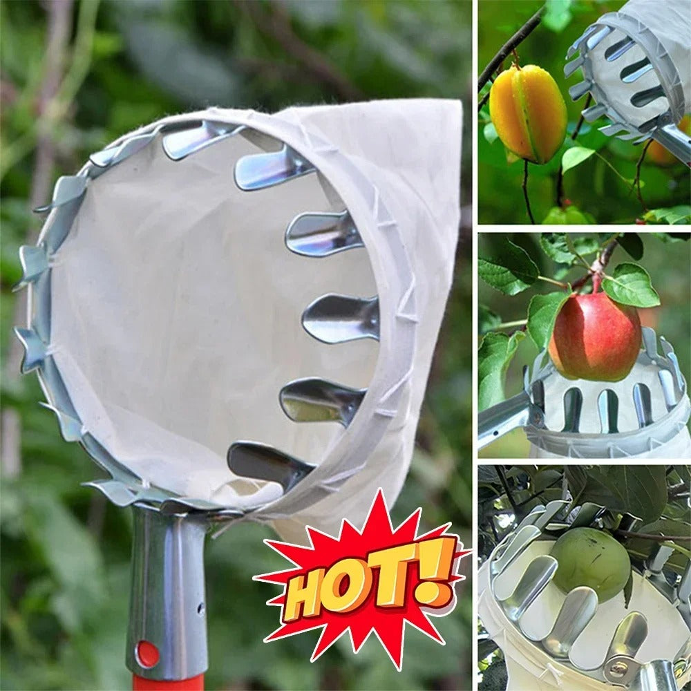 Garden Fruit Picker Head Orchard Apple Pears Orange High Tree Farm Fruits Collector