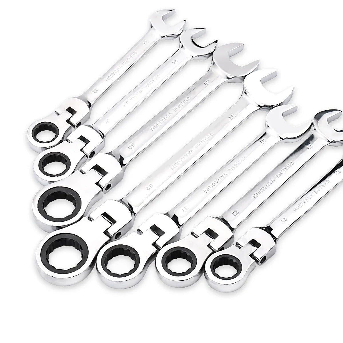 72-Tooth Flexible Head Ratchet Wrench – 6–27mm Auto & Home Repair Tool.