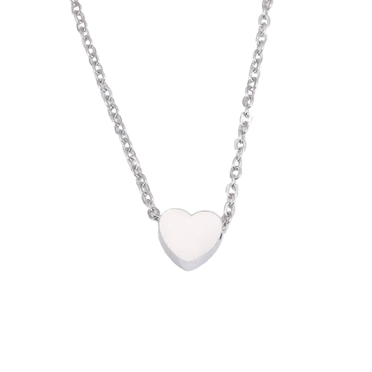 Minimalist Tiny Heart LOVE Necklace for Women – Dainty Clavicle Jewelry
