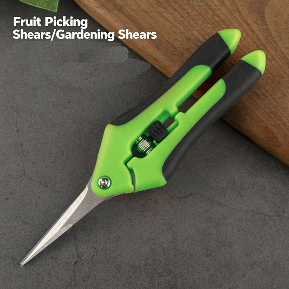 Spring Loaded Pruners with Stainless Steel Blades for Plants Duty Craft Tool