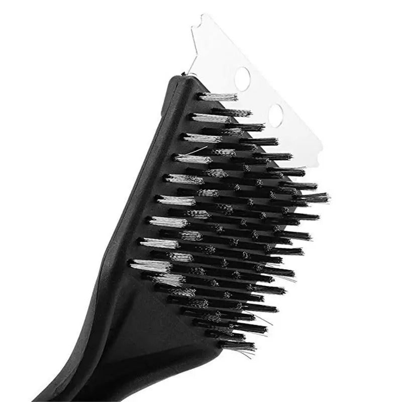 Durable BBQ Grill Cleaning Brush – Steel Wire Bristles for Home & Outdoor Grills
