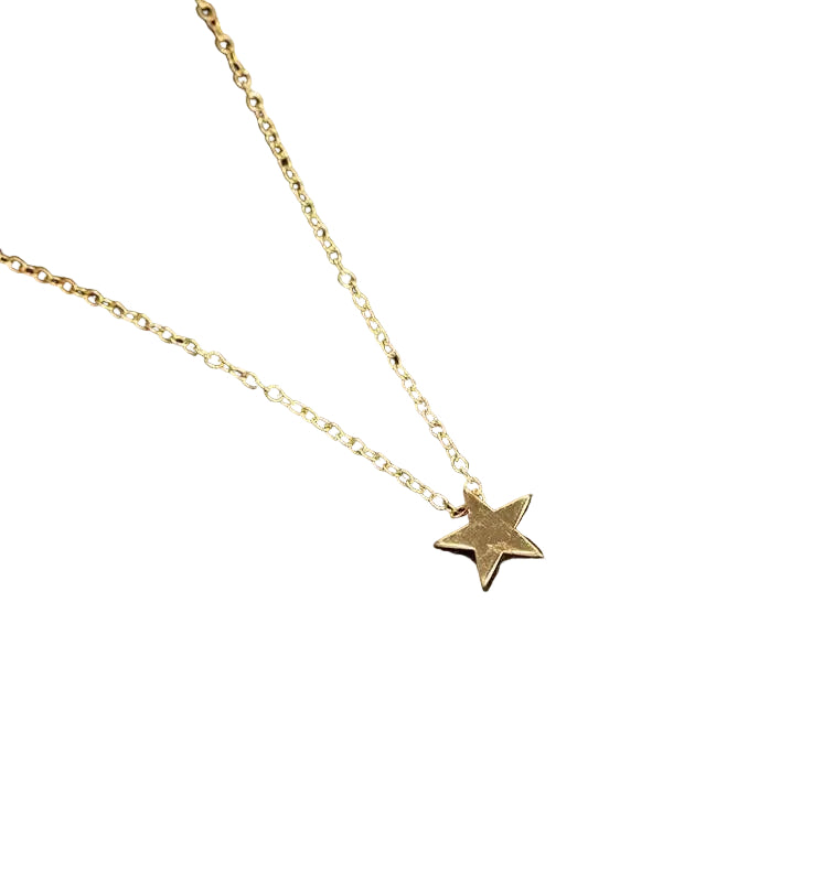 Women's Gold Star Pendant Necklace