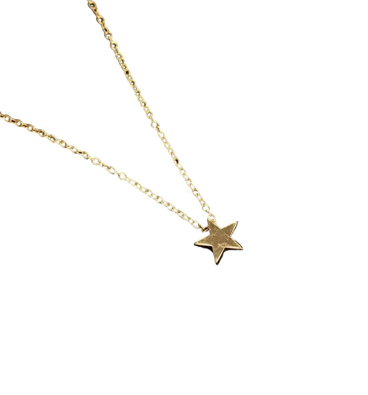 Women's Gold Star Pendant Necklace