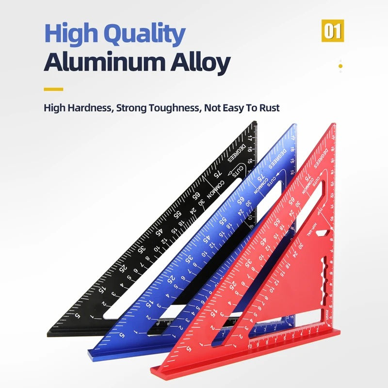 7-Inch Aluminum Triangle Ruler – Carpenter Square