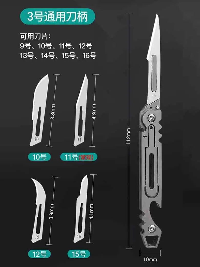 Folding EDC Pocket Knife – Stainless Steel