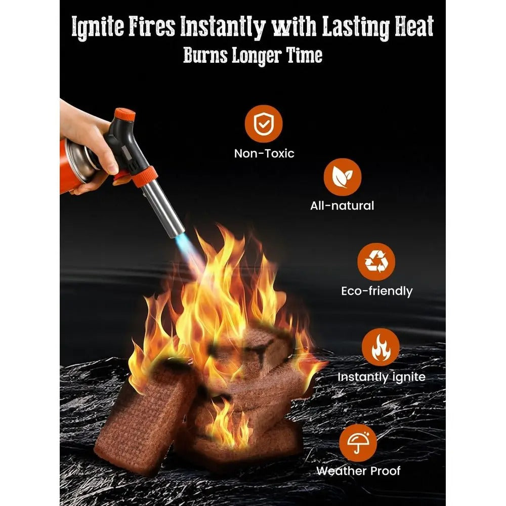 Natural Pine Fire Starters–32-Pack for BBQs, Fireplaces,Campfires & Fire Pits.