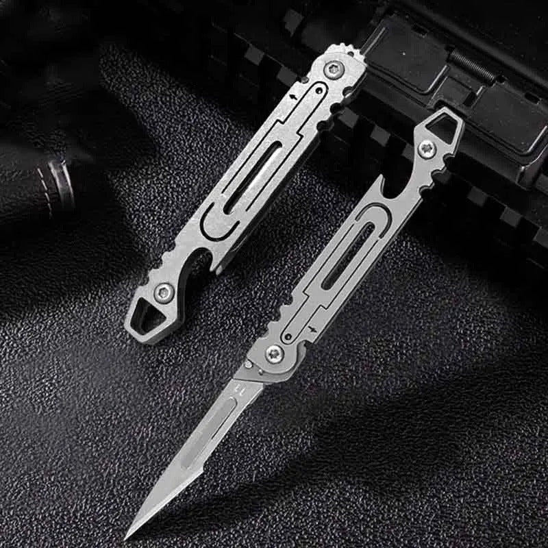 Folding EDC Pocket Knife – Stainless Steel