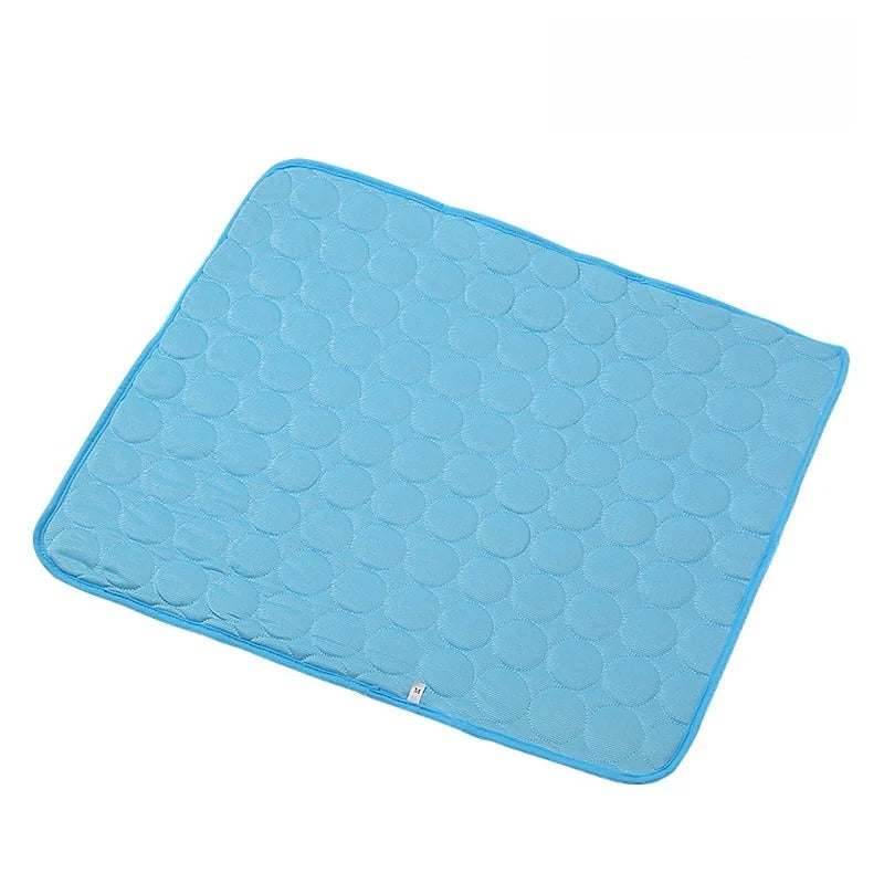 Pet Ice Silk Cool Sleeping Mat Breathable Heat Dissipation Non Slip Summer Rest Pad For Puppy Kitten