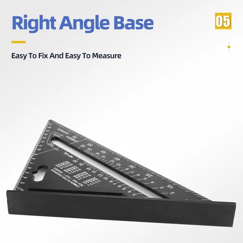 7-Inch Aluminum Triangle Ruler – Carpenter Square
