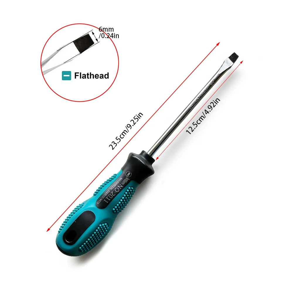 Magnetic Flathead Screwdriver – 3mm to 6mm