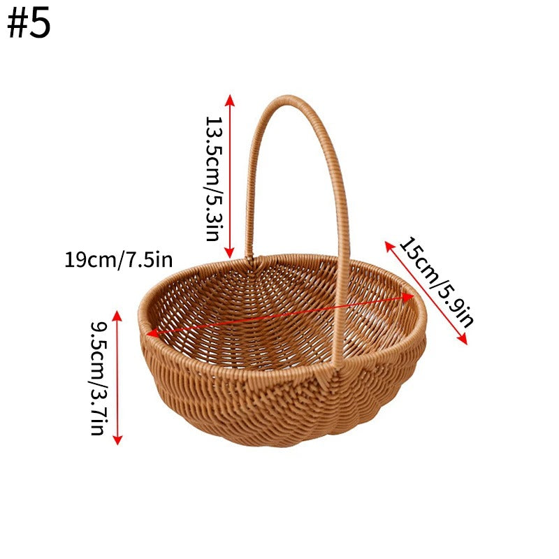 Handwoven Storage Basket Fruit Vegetable Flower Baskets Basket