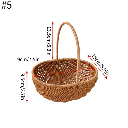 Handwoven Storage Basket Fruit Vegetable Flower Baskets Basket