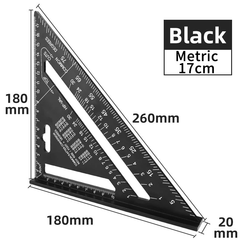 7-Inch Aluminum Triangle Ruler – Carpenter Square