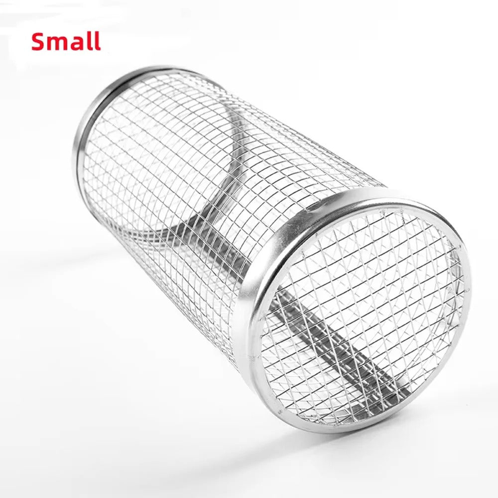 Stainless Steel Non-Stick BBQ Grill Basket–Perfect for Meat Vegetables & Steak.